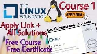 Coursera: Open Source Software Development, Linux and Git Solutions All Answers #FreeCertificate