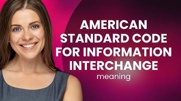 American standard code for information interchange | AMERICAN STANDARD CODE FOR INFORMATION INTERCHA