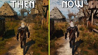 The Witcher 3 Day One PS4 1.0 vs 4.0 PS5 Next Gen Patch Ray Tracing Graphics Comparison | PS4 vs PS5