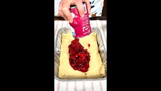 Cherry Cheesecake Crescent Bake | Easy Crescent Dough Dessert Recipe