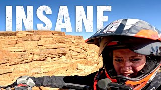 Hectic mountain climb on motorcycle to reach Richat Structure (Atlantis?) |S7 - E21| screenshot 5