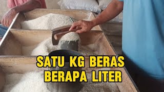 satu kg beras berapa liter,satu kilo berapa liter