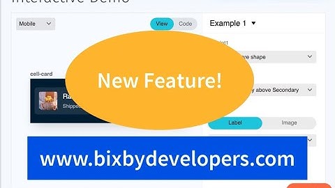Using Interactive Demo to create Samsung Bixby Views