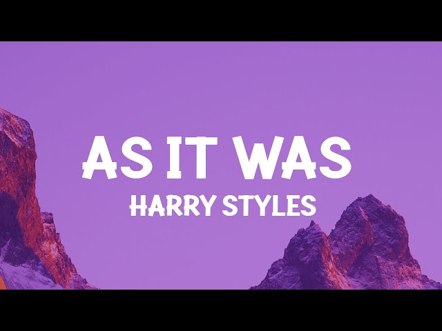 Harry Styles - As It Was (Lyrics) class=