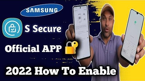 Samsung Official App Lock 🔐 2022 - S Secure Enable for Samsung Smartphones