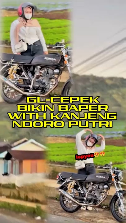 Beautiful girl riding GL Cepek 😍🔥#glidingancb #cb #shortvideo #gl #herex