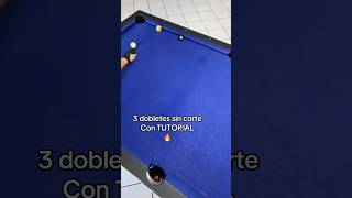Dobletes sin corte 🎱🔥 #parati #billiards #billar #pool #8ballpool #billiard #tiro #trucos #ball