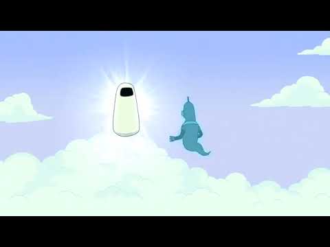 Futurama - Bender Gets pulled up into Robot Heaven and meets Robot God