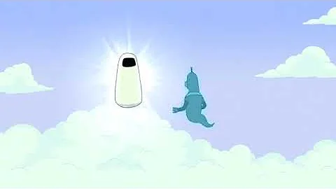 Futurama - Bender Gets pulled up into Robot Heaven and meets Robot God
