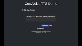 uCosyVoice: CosyVoice3 ONNX - AI Voice Cloning TTS in Unity (No Server Required)