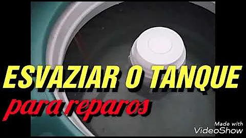 Como tirar água da máquina de lavar para transporte?