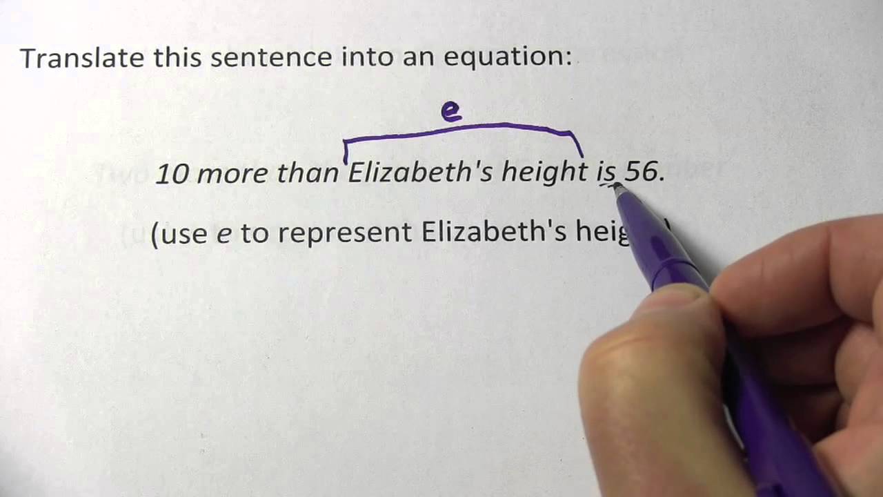 translating-a-sentence-to-s-one-step-equation-youtube