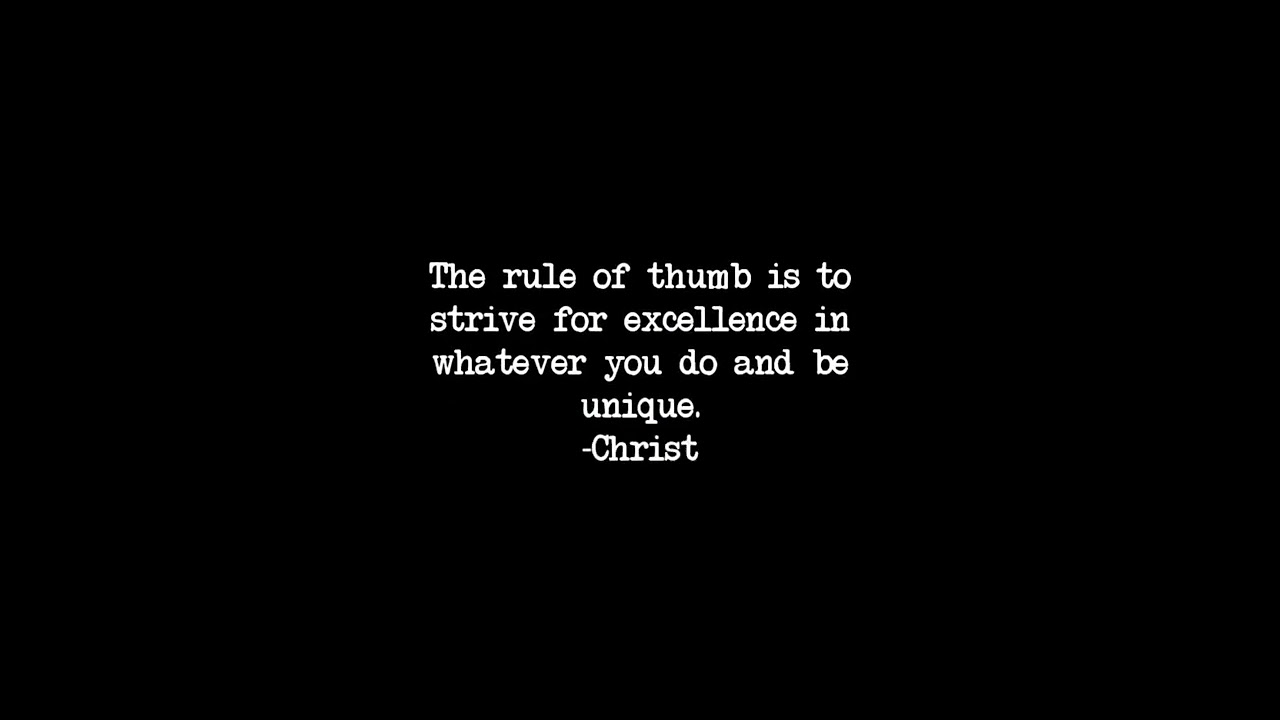 38 Strive for Excellence and Be Unique | Appreciateit | Alex Plays