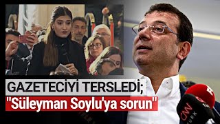 Ekrem İmamoğlu Gazeteciyi Tersledi Hdpye Flaş Teşekkür