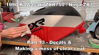 1990 Kawasaki ZXR750 Restoration - Part 13 - Decals - YouTube