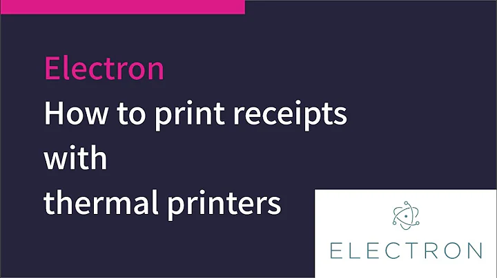 Electron: How to print receipts with thermal printers