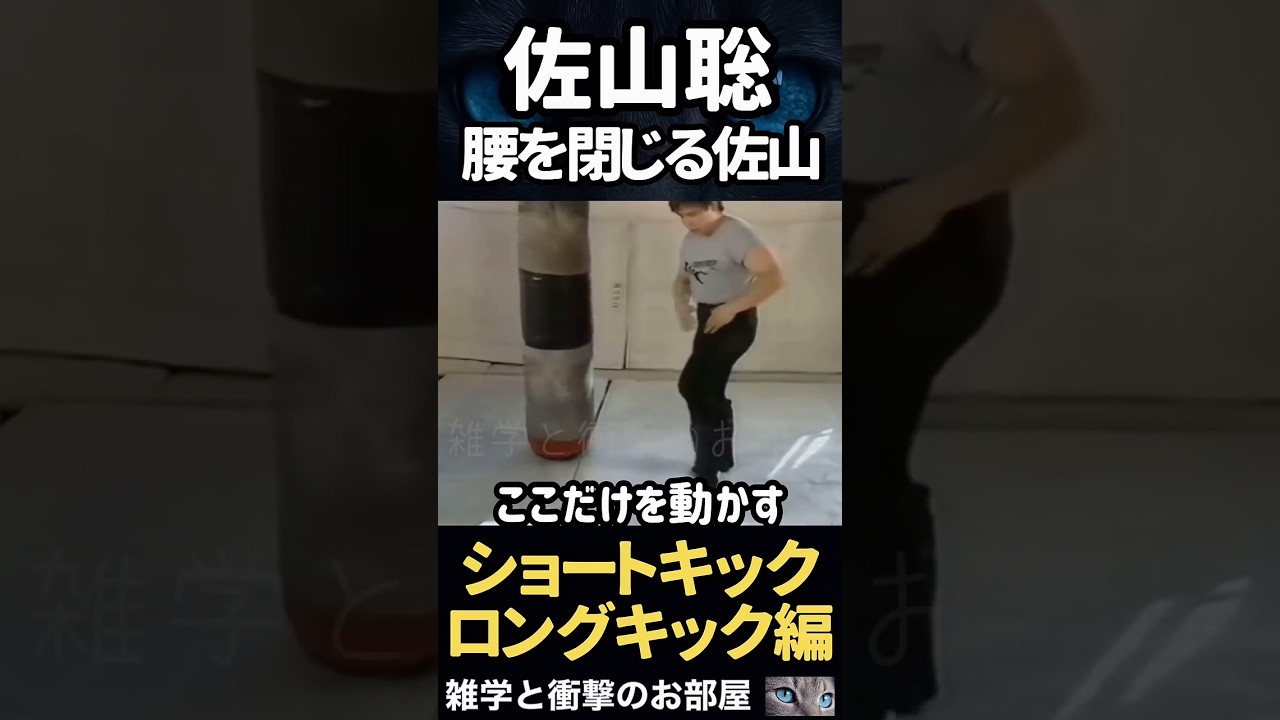 【佐山聡】腰を閉じる佐山 【キック編】 #shorts