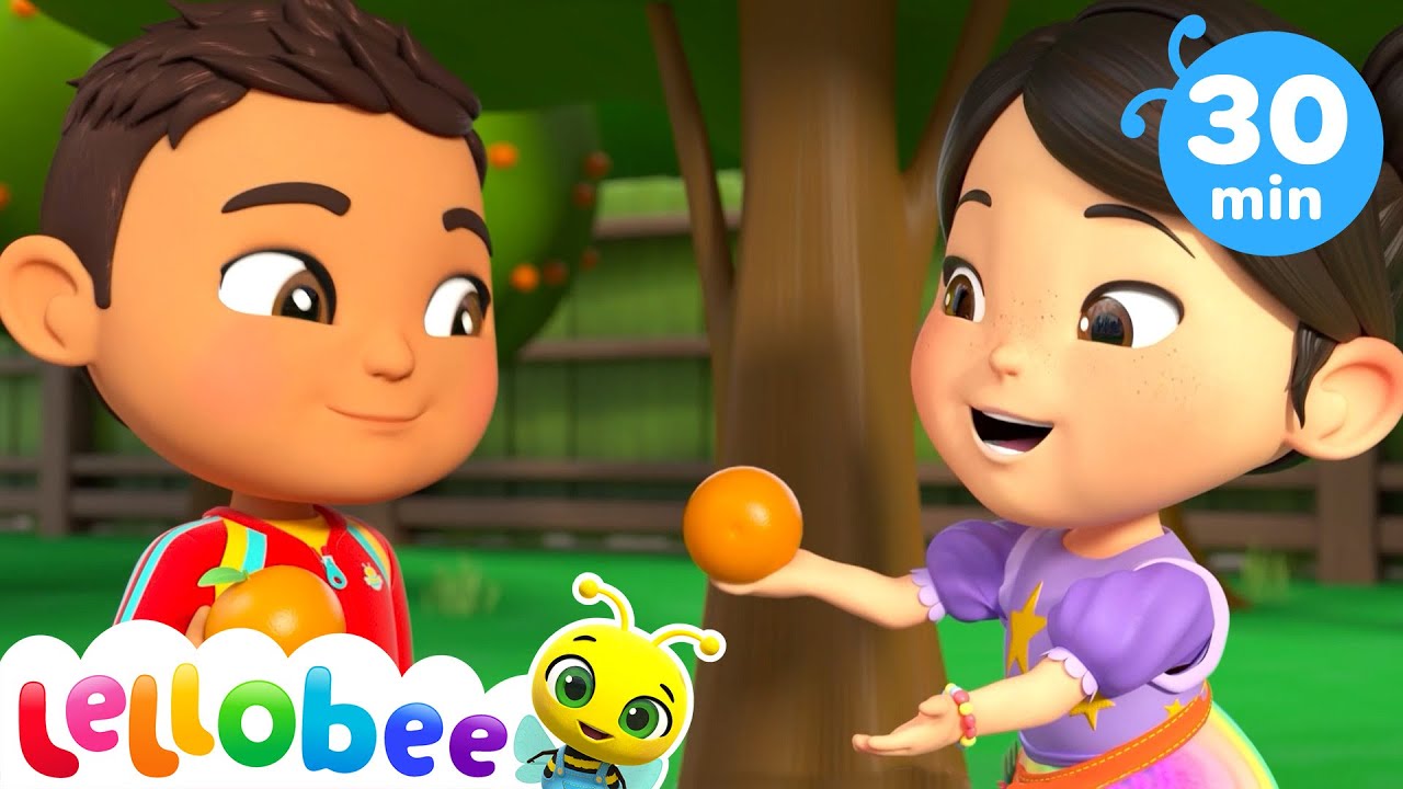 ⁣Shake the Harvest Tree! | Lellobee | Learning Videos For Kids | Education Show For Toddlers