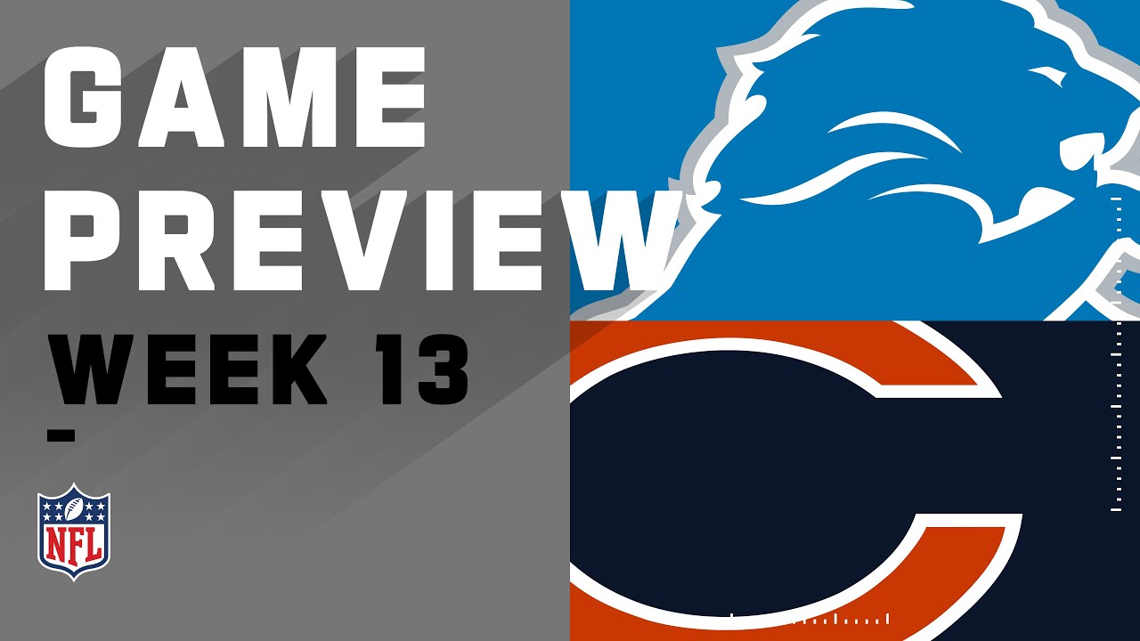 Week 13 updates: Chicago Bears vs. Detroit Lions