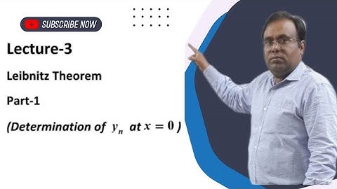 Leibnitz Theorem ( Determination of nth derivative of y at x=0 ) Part-1