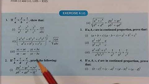 Exercise 6C/ Ratio and proportion/ Class 10/ICSE/ Mathematics
