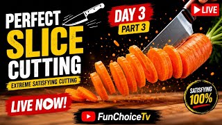 Perfect slice cutting 🔴 LIVE | Day 1 | Part 1 | Satisfying Knife screenshot 5