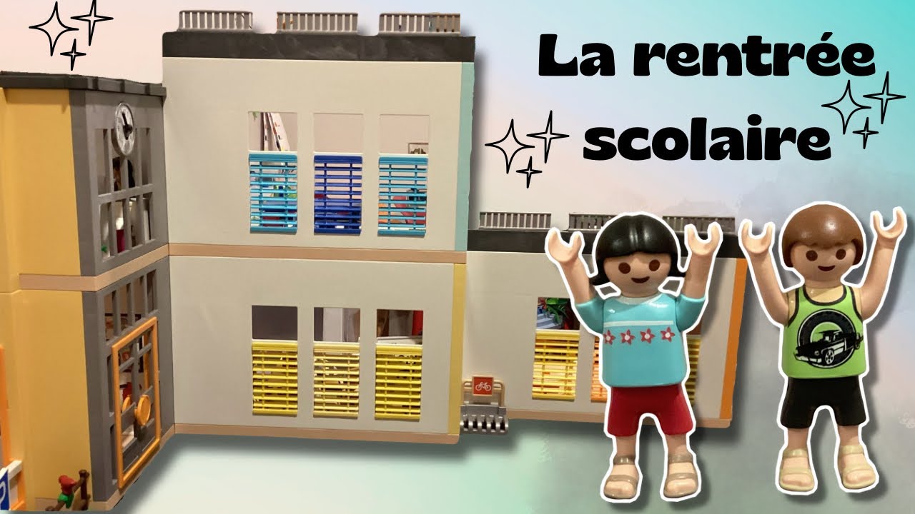 [ Film Playmobil ] La rentrée à la GRANDE ÉCOLE ! 🏫- Histoire sur la famille Coquelicot 