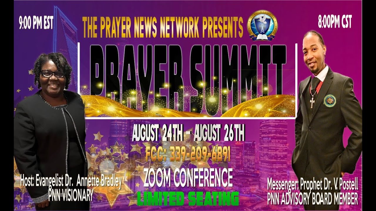 Upcoming Prayer News Network Prayer Summit (8/24-26/2023)