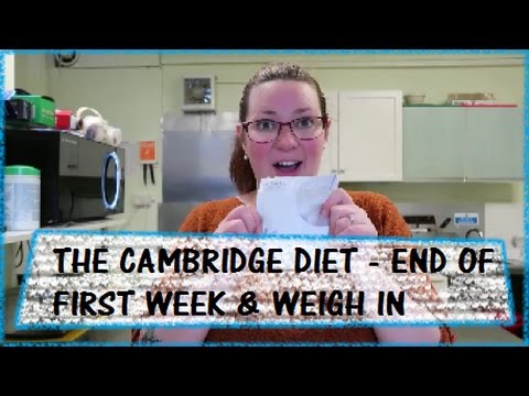 THE CAMBRIDGE DIET - END OF WEEK 1 AND RESULTS