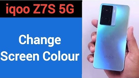 How to change screen colour, display colour change kaise karen, iqoo Z7s 5G me display colour proble