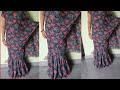 Saree style gown  how to cutting and stitching saree style gown  cutting and stitching