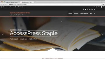 Best Free WordPress Theme AccessPress Staple - How to Configure Header Setting | WordPress Tutorial