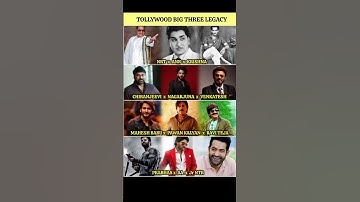 Tollywood Big 3 Legacy l#actor #prabhas #alluarjun #maheshbabu #ntr #pawankalyan #chiranjeevi #goats