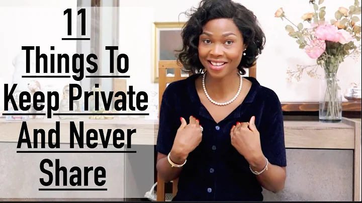 11 Things To Keep Private And Never Share With Any...