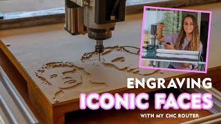 A SUPER SATISFYING CNC Engraving Compilation - Iconic Faces