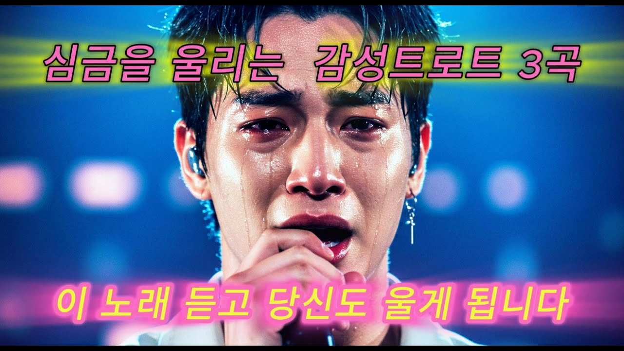 심금을 울리는 감성트로트 3곡...울지 않고는 들을 수 없는 감성트로트 3