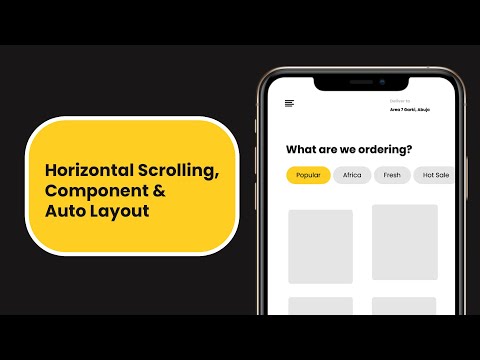 Horizontal Scrolling + Component+ Auto Layout | Figma Tutorial