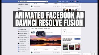 Animated Facebook Ad - Davinci Resolve Fusion *Re-Upload*