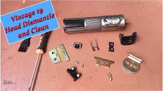 vintage t9 3 speeds digital trimmer blades remove assemble and clean