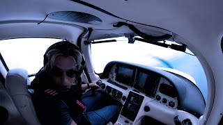 Cirrus SR22 - Real Emergency Over the Ocean Inside a TFR