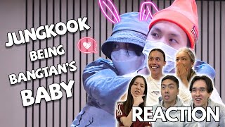 Jungkook being Bangtan's Baby (Cute moments) REACTION!!