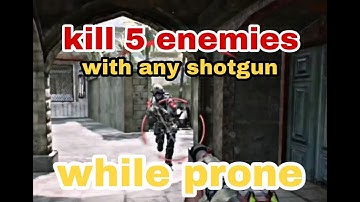 Kill 5 Enemies with Any Shotgun While Prone Call Of Duty (COD) Mobile Jan 2023