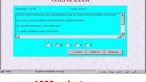 Online Examination System Project