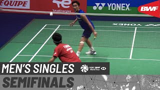 YONEX French Open 2021 | Kento Momota (JPN) [1] vs Kanta Tsuneyama (JPN) | Semifinals