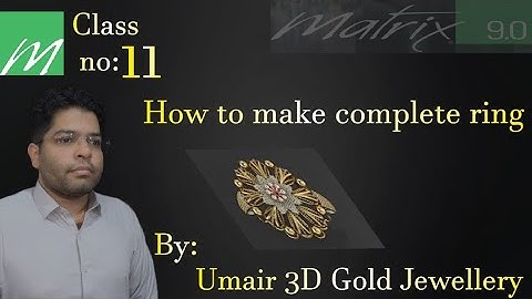 RP jewellery design class no 11th Matrix 9.0 | How to make a Complete Ring | designing jewelry
