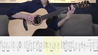 Fingerstyle Tabs | Aladdin - A Whole New World | Sungha Jung Tabs | Guitar Cover | Nino Music