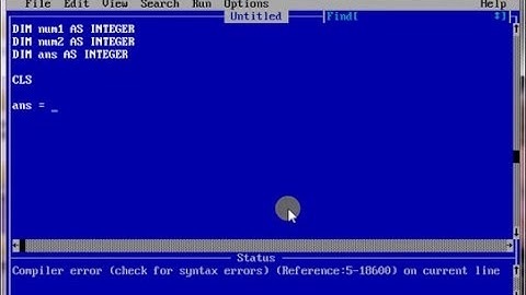 Softmax Qbasic Tutorial   5