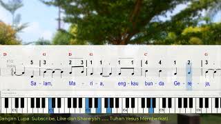 MB. 542  SALAM MARIA - CHORD Madah Bakti, do = G, 4/4