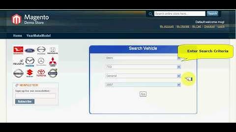 magento extension Year Make Model Engine.flv