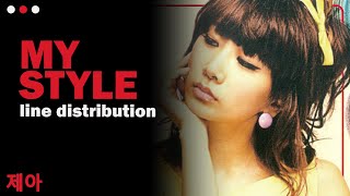 Brown Eyed Girls (브라운 아이드 걸스) - My Style [line distribution]
